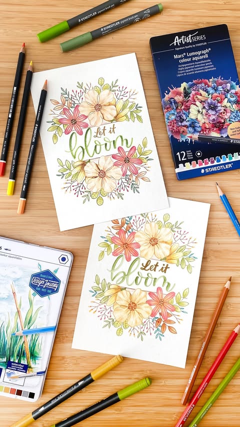 Instagram post by @bealettering for STAEDTLER. Caption reads: [...] difference? 👀 I’ve loved working with....