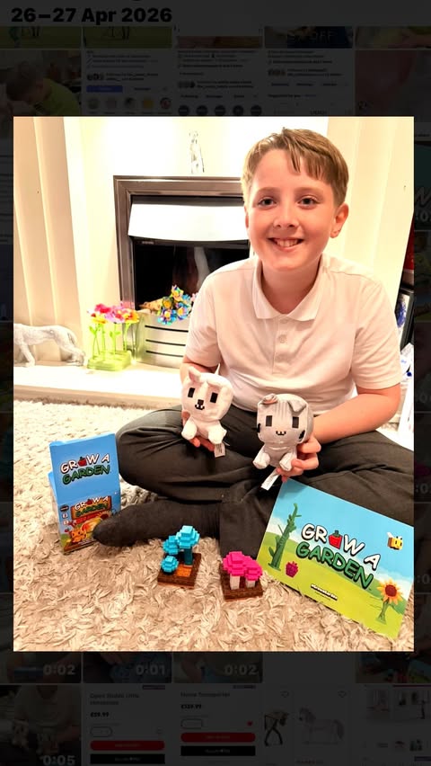Instagram post by @tashagizmo for Come Round. Caption reads: One of the kids fave games to play is #growagarden....