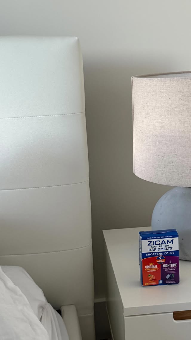 Instagram post by @onceuponadoctorr for Zicam. Caption reads: [...] don’t have time for a cold, so my @zicam is....