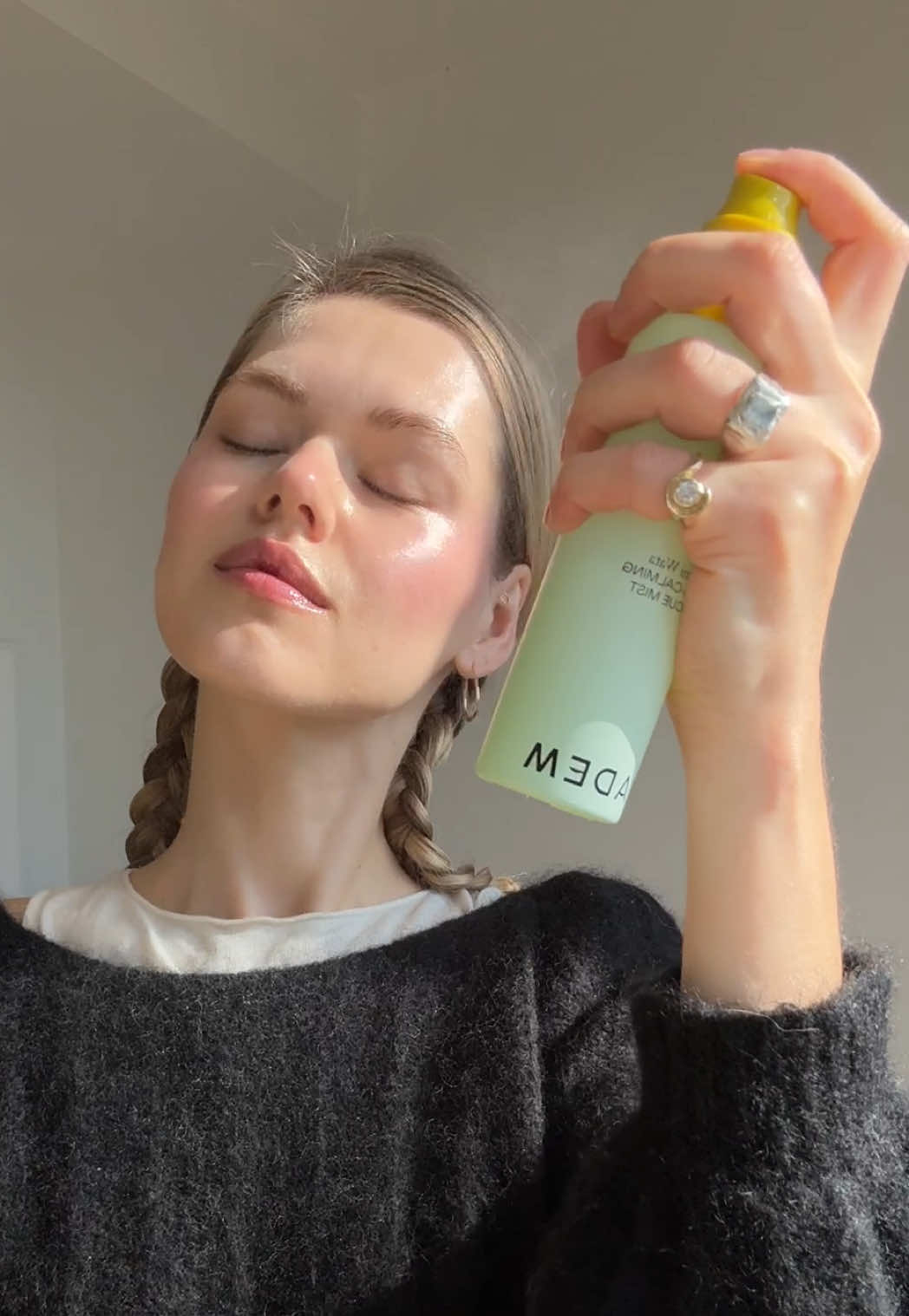 TikTok post by @alinatimoo for Eadem. Caption reads: My 5th bottle haha @EADEM @sephora #eadempartner.