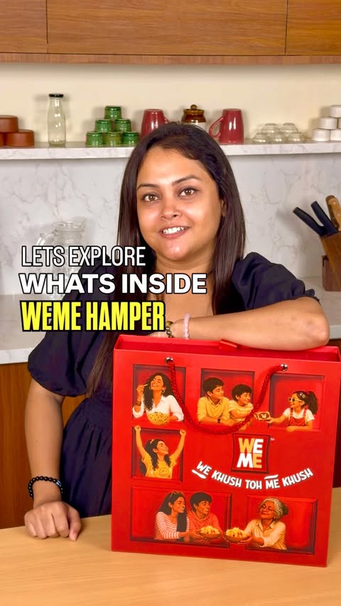Instagram post by @tint.and.taste for Emami Healthy & Tasty. Caption reads: Some snacks just taste like home! ❤️✨ Unboxed the....