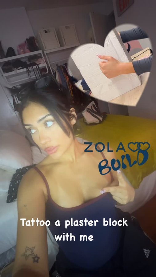 Instagram post by @isabellamebarak for ZOLA. Caption reads: [...] to have worked on this project for @Zola 💖....