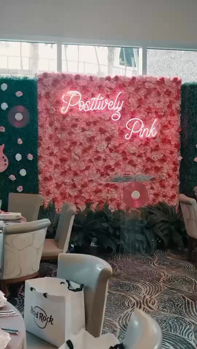 Instagram post by @officialhardrock for Hard Rock Cafe. Caption reads: A night to remember 🩷 This Pinktober, we are....