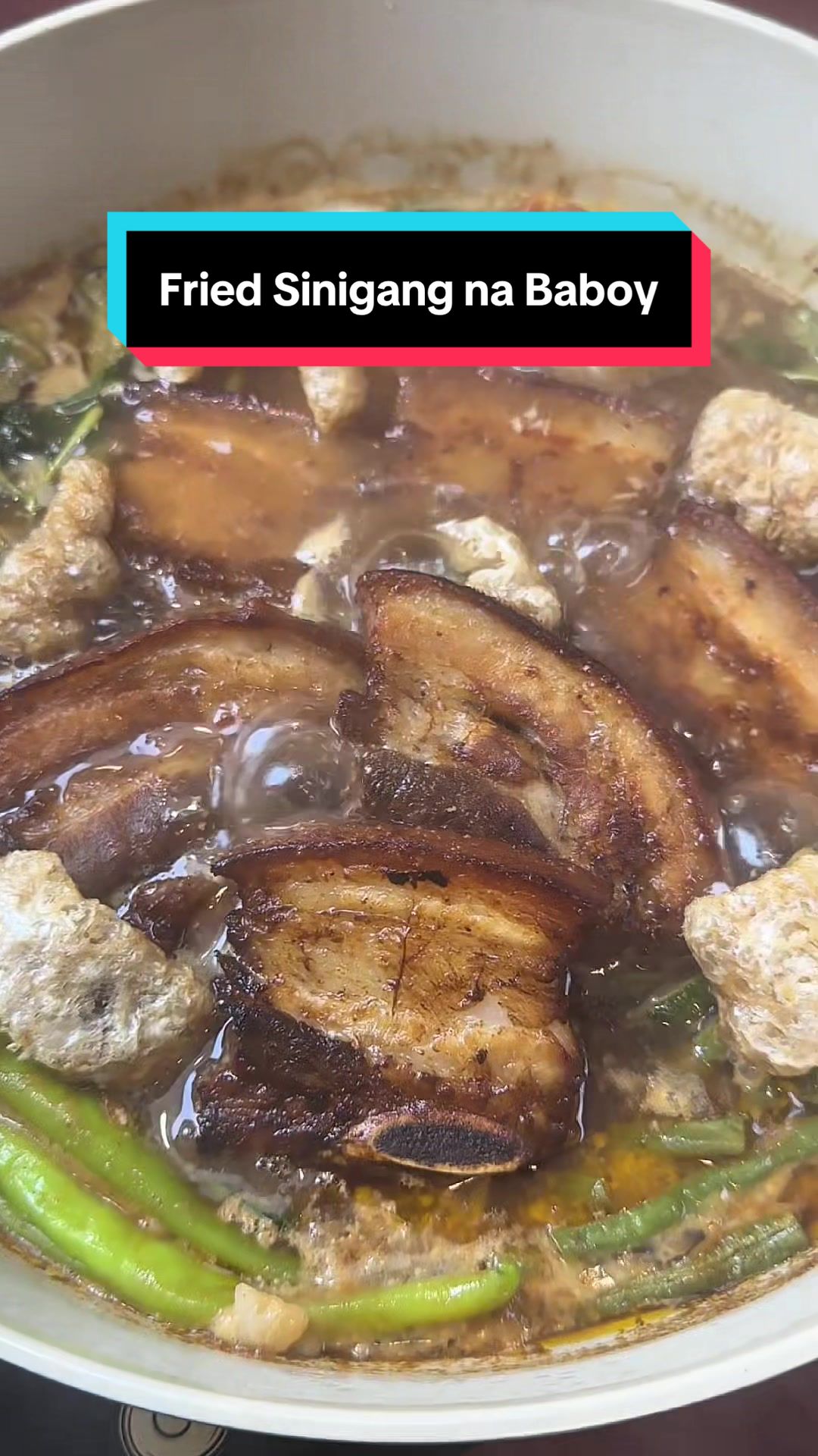 TikTok post by @jowwwjowwwww for Knorr. Caption reads: Ano mas better than sinigang na baboy? E di crispy....