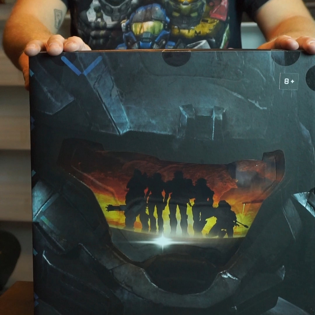 Instagram post by @rustbeltcollector for GameStop. Caption reads: This year marks 15 years since the release of Halo....