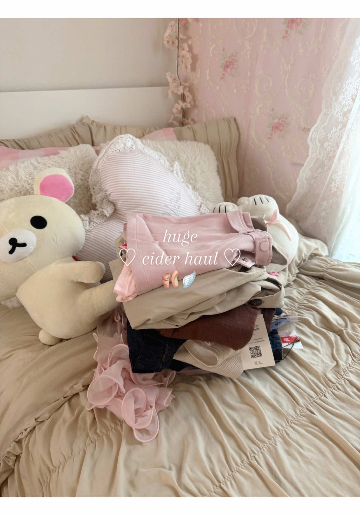 TikTok post by @xofatis for Cider. Caption reads: @Cider helping me build my new wardrobe of my....