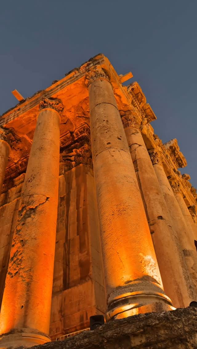 Instagram post by @baalbeckfestival for UNESCO. Caption reads: Through our partnership with the @baalbeckfestival....