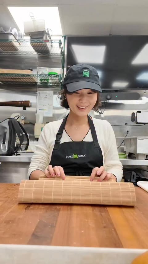 Instagram post by @cafemaddy for Shake Shack. Caption reads: #ad @shakeshack Korean-Style Menu is here! Limited....