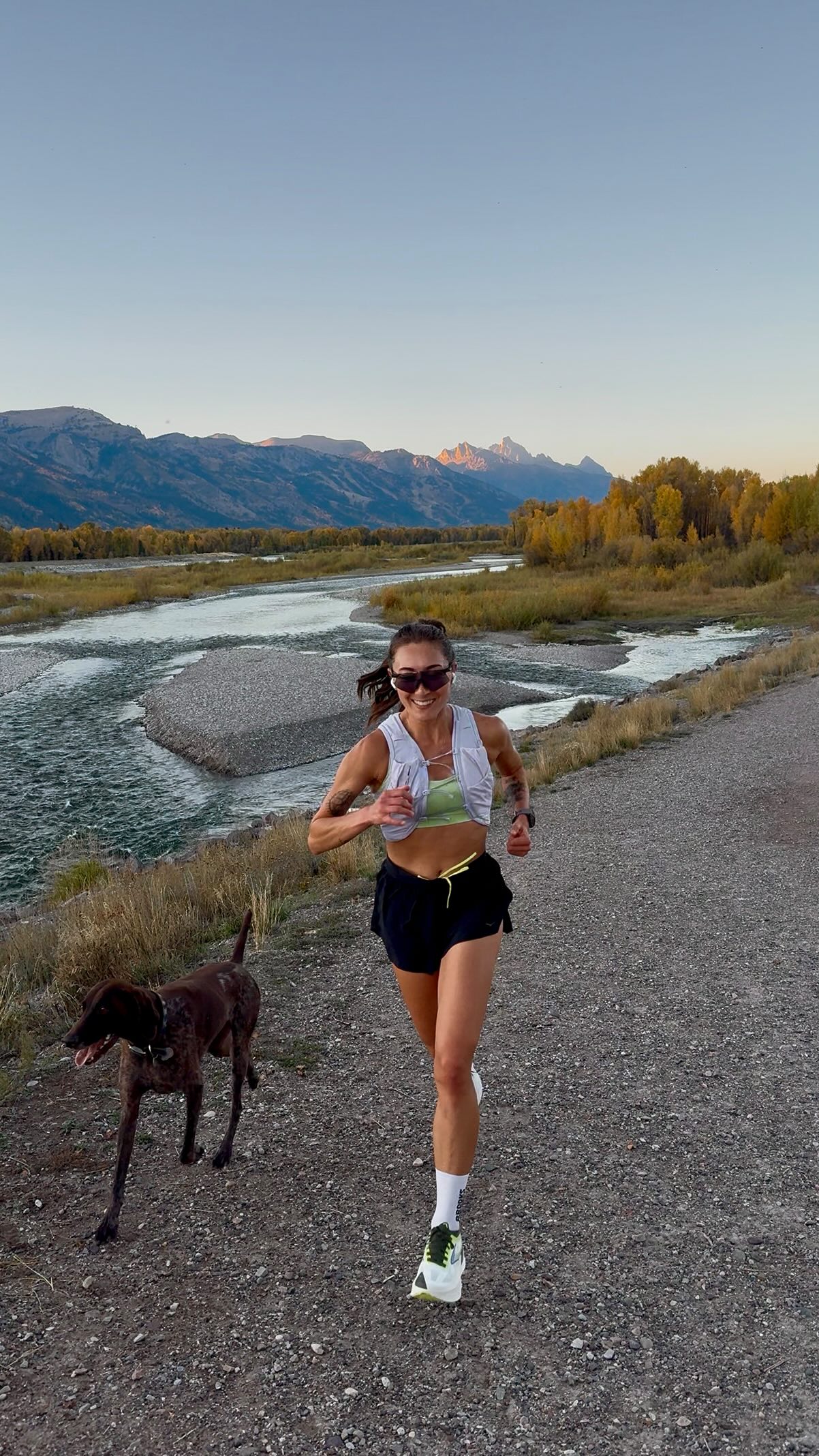 Instagram post by @chelseazruns for Brooks Running. Caption reads: the journey > the destination....