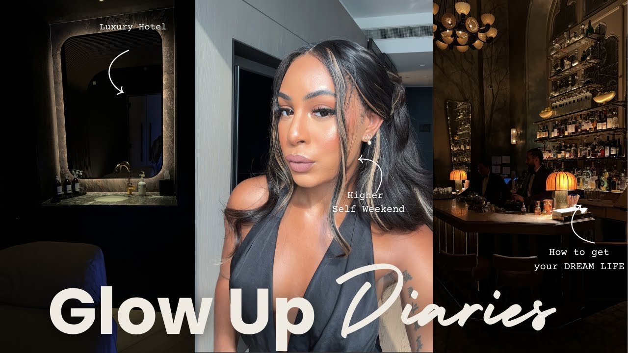 YouTube post by @jazturner16 for Inside Then Out. Caption reads: GLOW UP DIARIES | how to MANIFEST your DREAM LIFE,....