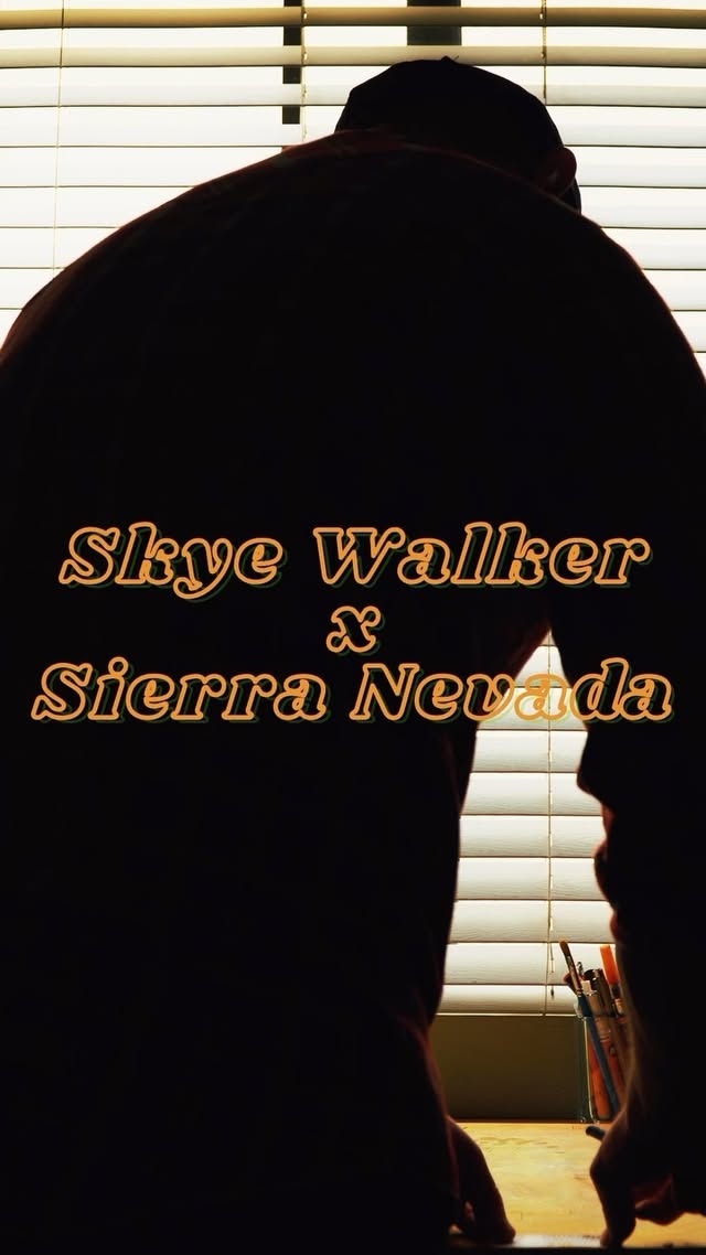 Instagram post by @skyewalker_art for Sierra Nevada Brewing Co.. Caption reads: Some artists just get the assignment, which is why....