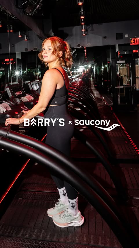 Instagram post by @kmartinides for Saucony. Caption reads: 3️⃣ tips to stay motivated while running indoors....