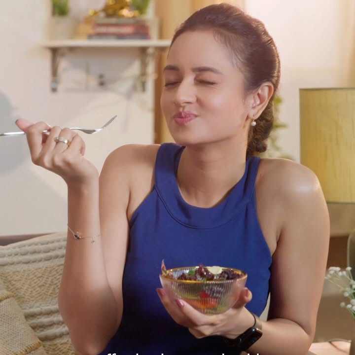 Instagram post by @shanvisri for Bosch Home DE. Caption reads: Perfection in every yoga pose takes focus,....