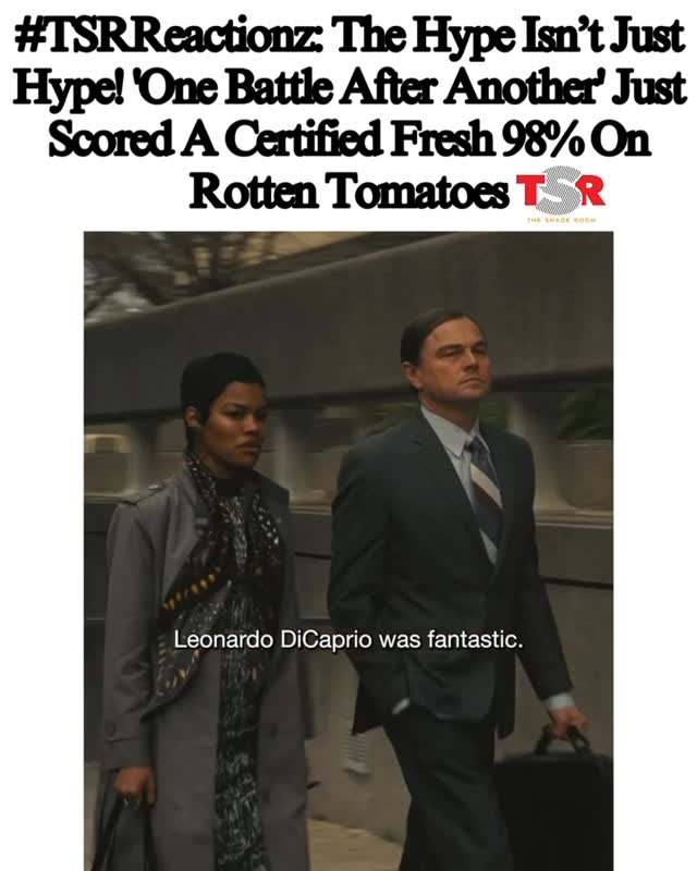 Instagram post by @warnerbros for The Shade Room. Caption reads: #TSRReactionz: Roomies, the streets are talking!....