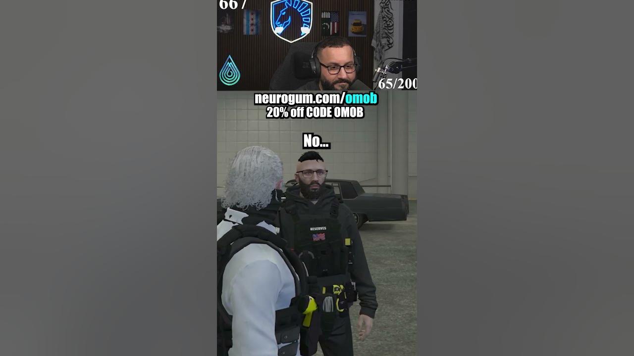YouTube post by @omareloffgaming for Neuro. Caption reads: #neurogum #gum #gta #gta5 #shorts Use [...].
