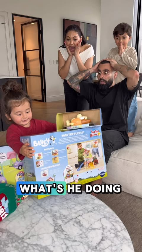 Instagram post by @matty_ef for Bluey. Caption reads: [...] Christmas extra special with Bluey,....