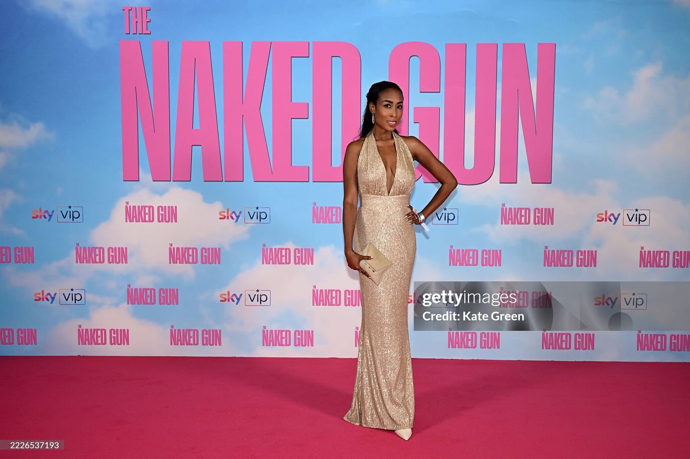 Instagram post by @ladyannewelsh for Paramount Pictures. Caption reads: The Naked Gun is officially out in cinemas today –....