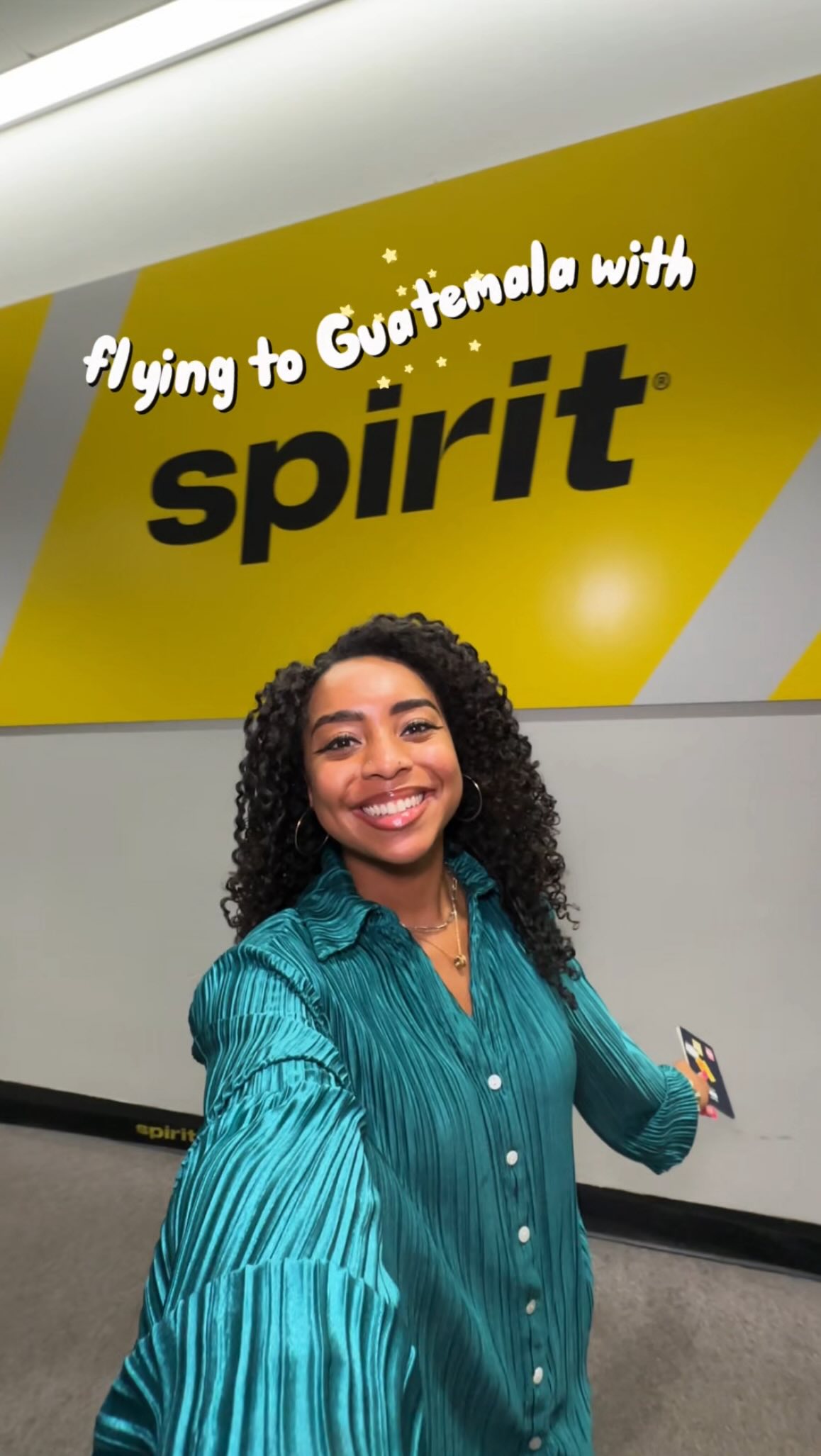 Instagram post by @marissa.daily for Spirit Airlines. Caption reads: This city in Central America honestly blew me....