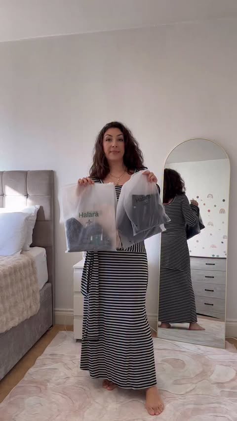 Instagram post by @lifestyle_byangela for Halara. Caption reads: From yoga to brunch, these Halara leggings have....