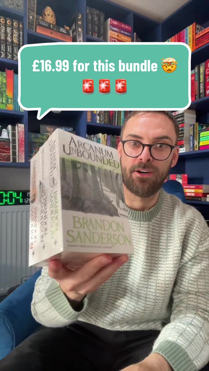 TikTok post by @shauntbooks for Books2Door. Caption reads: [...] Sando journey 🥹. What a bargain @Books2Door....