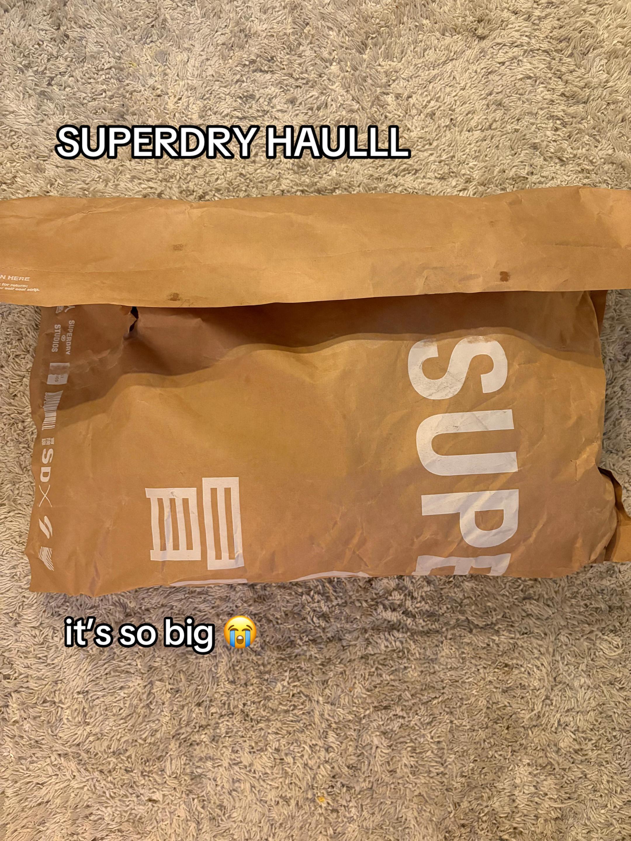 TikTok post by @adorbsabbyxx for Superdry. Caption reads: @CULT by Superdry #gifted #cultbysuperdry #Ad....