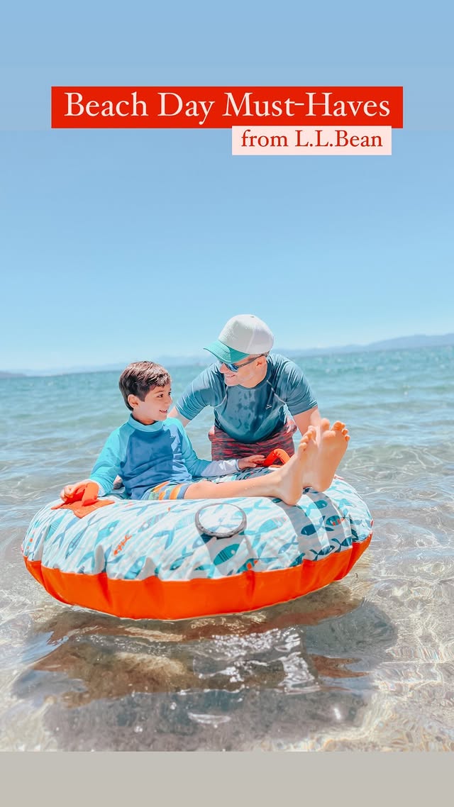 Instagram post by @thegeelife for summersalt. Caption reads: [...] Here are my must-haves from @llbean x....