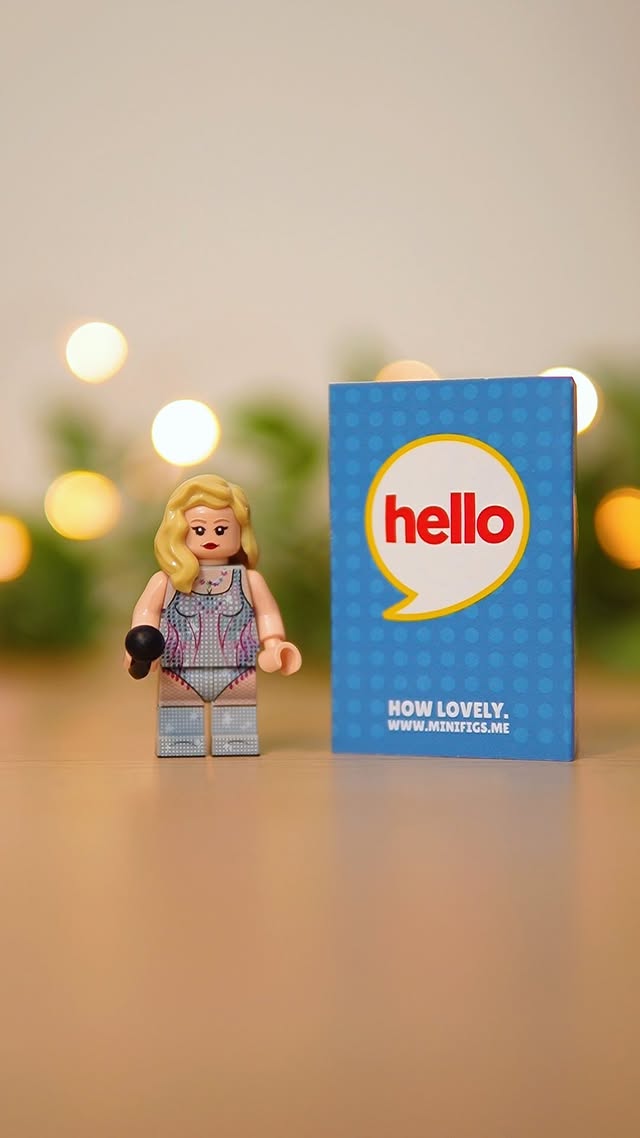 Instagram post by @yellowbrickpics for Minifigs.me. Caption reads: Want 10% off custom Lego minifigures? Follow my....