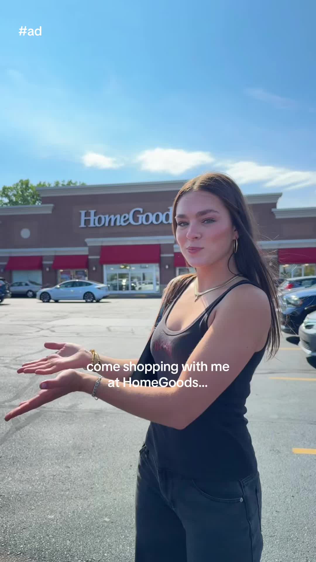 TikTok post by @kendallmaynard25 for Homegoods. Caption reads: Obsessed with everything I found from @HomeGoods....
