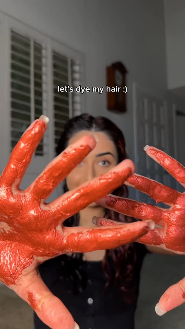 Instagram post by @sumans.waves for CURLSMITH. Caption reads: okay red is my COLOR 🤩

@curlsmith_official hair....