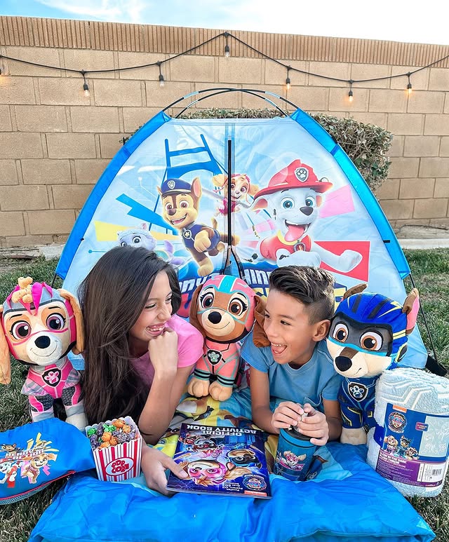 Instagram post by an influencer for Paramount Home Entertainment. Caption reads: We’re on a roll with Paw Patrol!🐶🐾 The PAW....