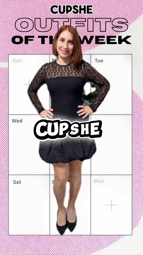 Instagram post by @brigitteilkaysavran for Cupshe. Caption reads: Stepping into the week with my favorite looks from....