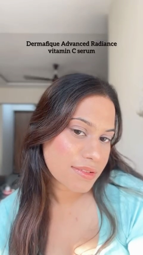 Instagram post by @blushhbosss for Dermafique. Caption reads: [...] For Hydrated, Clear and Radiant skin....