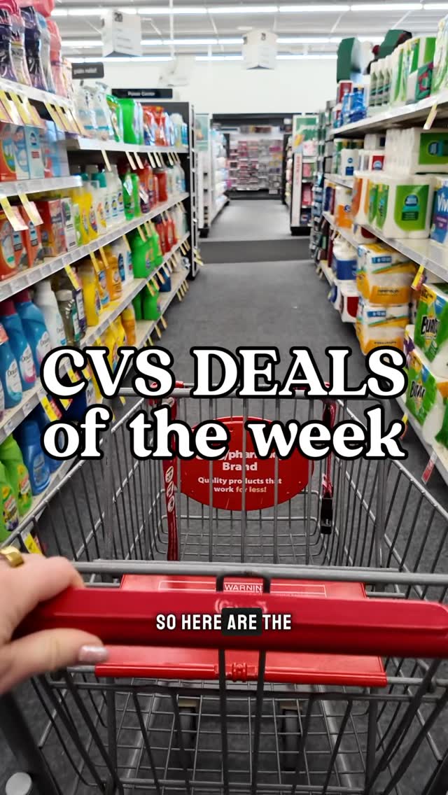 Instagram post by @savingwithhaley for Ibotta. Caption reads: CVS deals that anyone can do from now until....