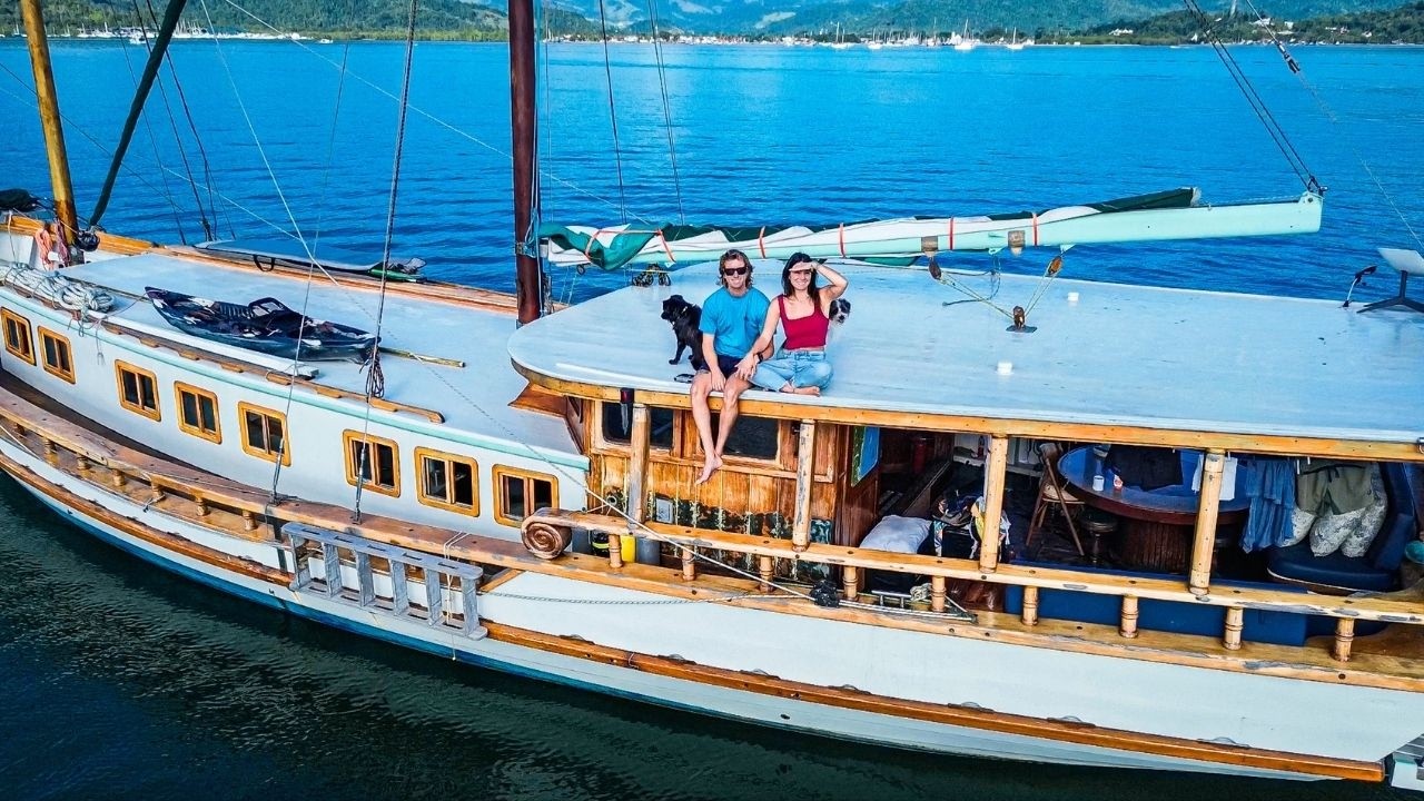 YouTube post by @SailingYaba for Battle Born Batteries. Caption reads: 617 Days Living Off-Grid: Upgrading the Power That....