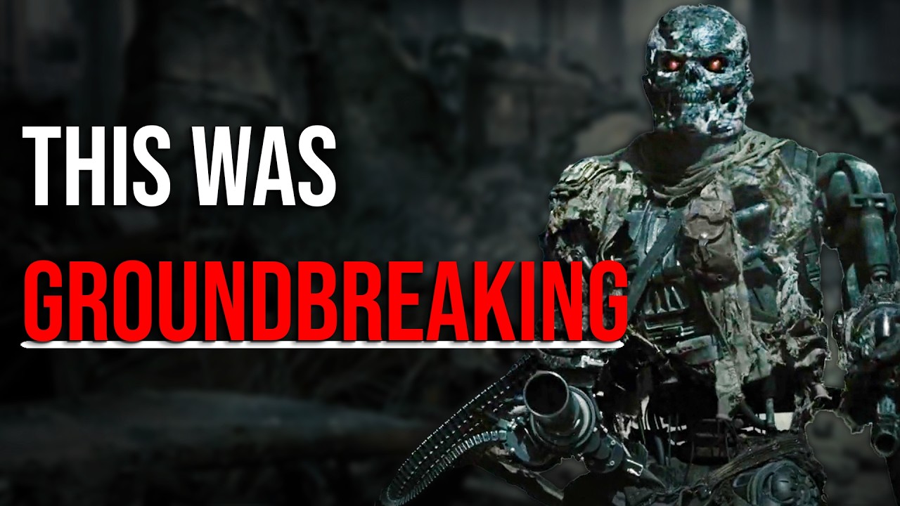 YouTube post by @CGWHY for Dailymotion. Caption reads: Why Was Terminator Salvation's CGI (Mostly) SO....