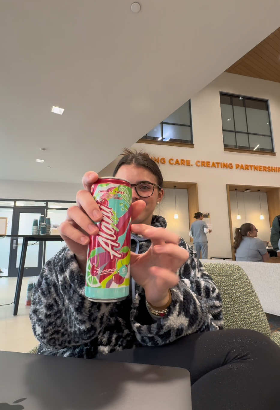 TikTok post by @caydrajenkins for Roller Rabbit. Caption reads: [...] wearing those scrubs for 2 months 😝 @Roller....