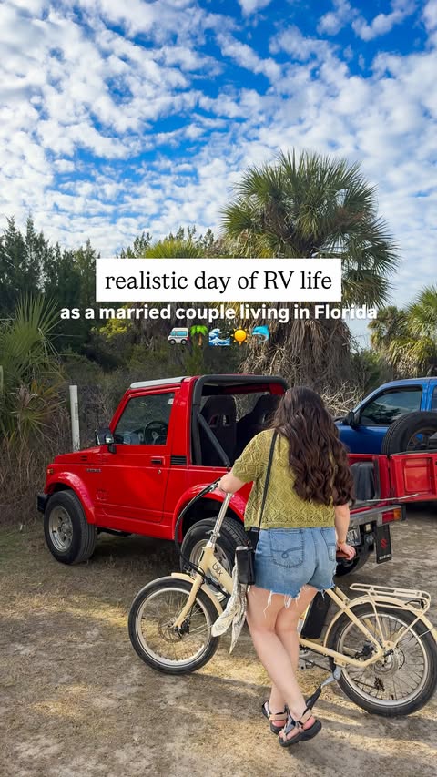 Instagram post by @madisonxtyler for Purity Coffee. Caption reads: nothing like a simple day of rv life🥹🚐✨ Florida....