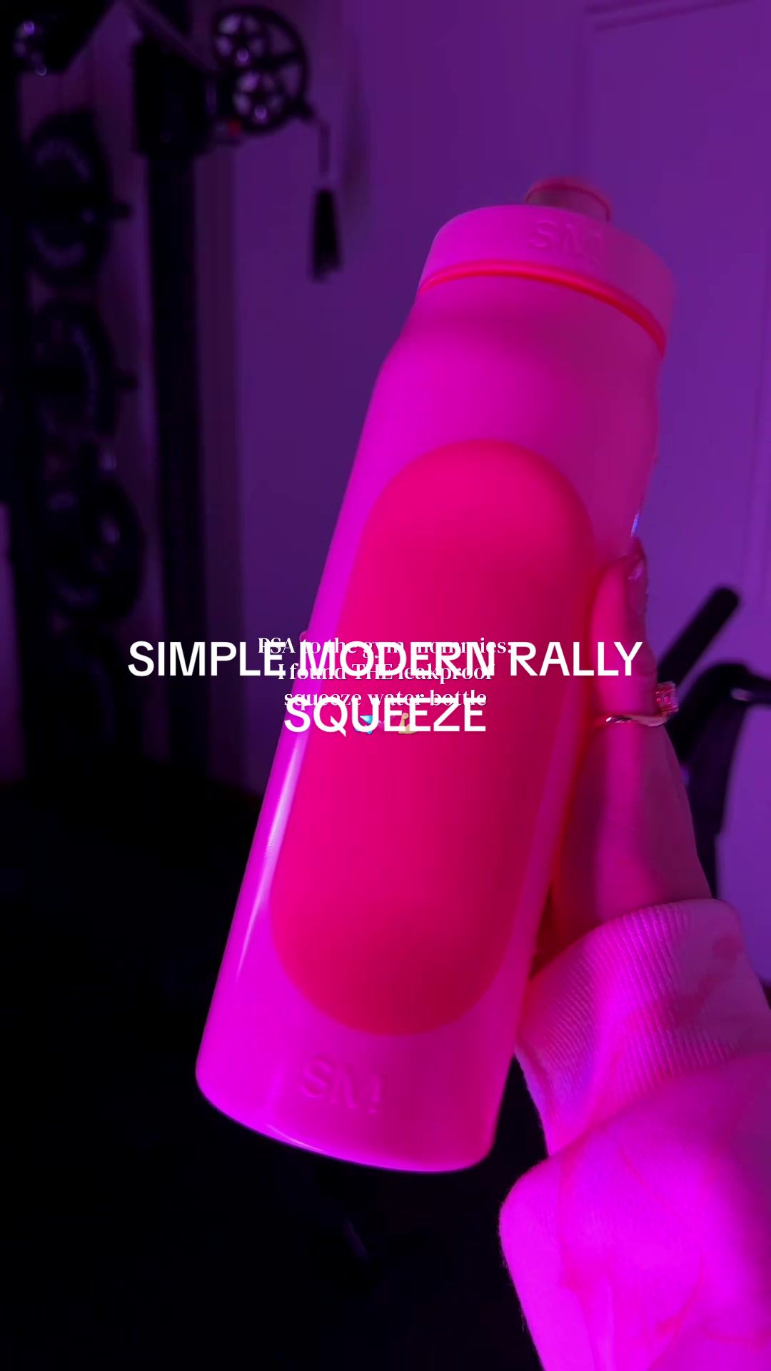 TikTok post by @chantlycaree for Simple Modern. Caption reads: Get the @Simple Modern rally squeeze! 💕💦 [...].