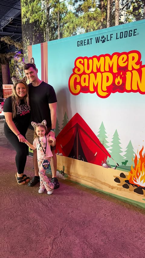 Instagram post by @britt_true_ for Great Wolf Lodge. Caption reads: @greatwolflodge is the place to be this [...].