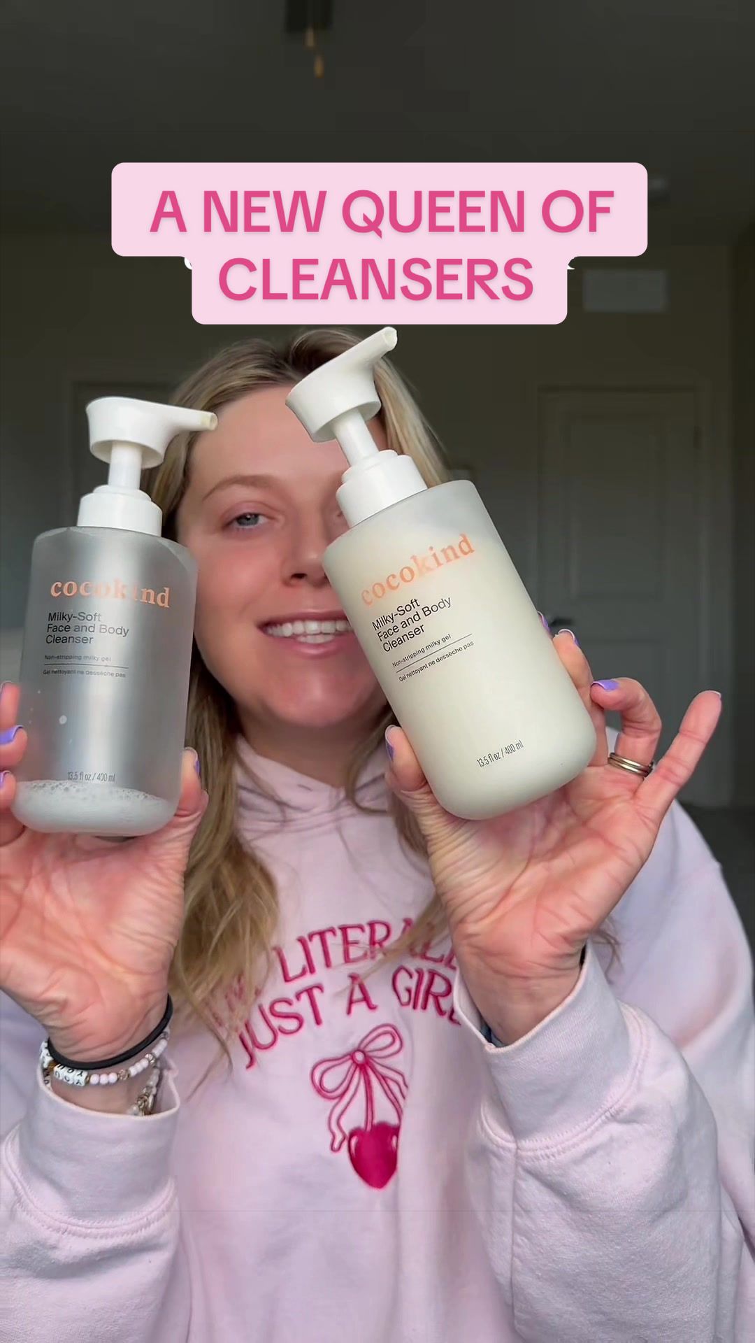 TikTok post by @skincarewithshelbs for Cocokind. Caption reads: #cocokindpartner A NEW QUEEN IS HERE! [...].