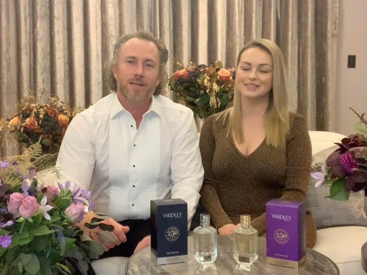 Instagram post by @jamesjordan1978 for Arena Flowers. Caption reads: Yardley London are celebrating their 250th....