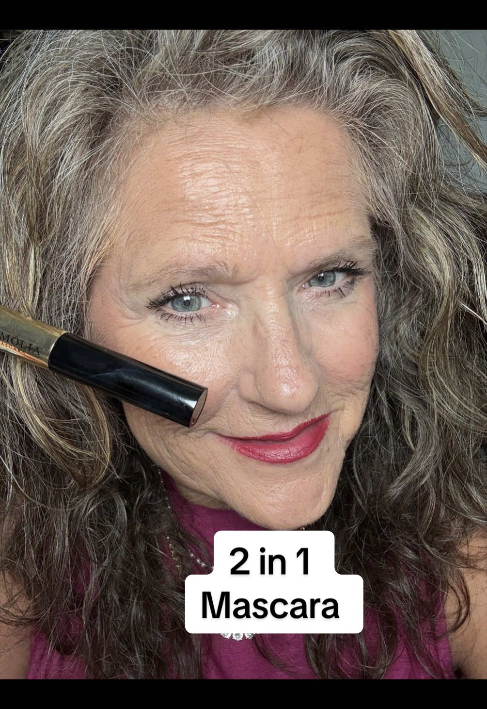 TikTok post by @phoeliciaphillips for Bymolia Beauty. Caption reads: [...] and feel of this mascara. Thank you @Bymolia....