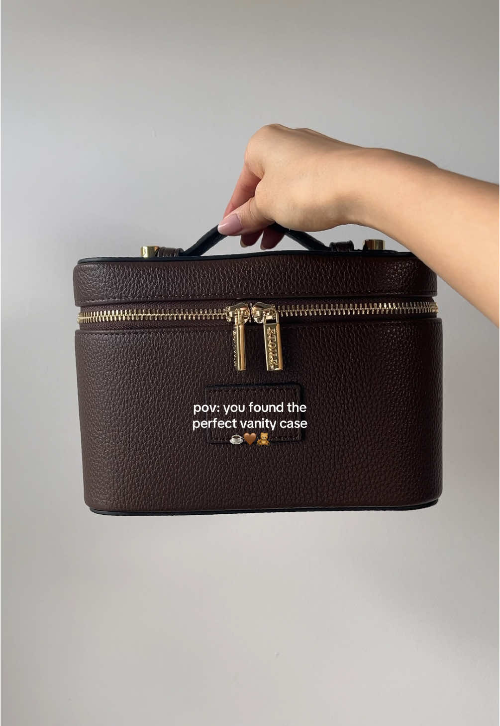 TikTok post by @byfeliciaip for Etoile. Caption reads: the perfect travel makeup vanity case @ETOILE US....
