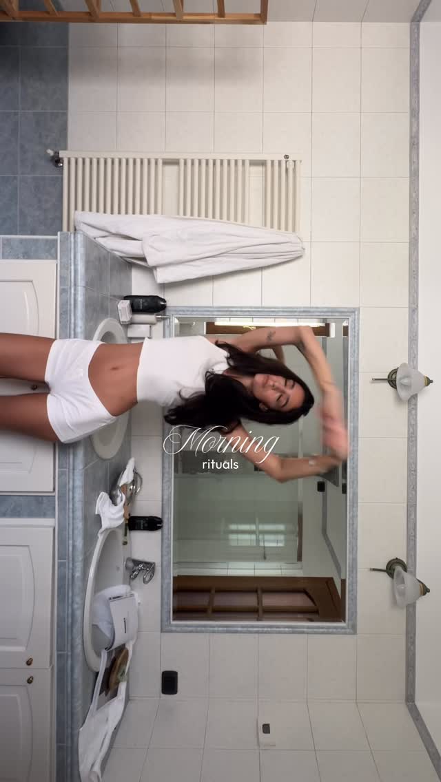 Instagram post by @saraaperr for Brandy Melville. Caption reads: slow mornings, soft rituals, and products that....