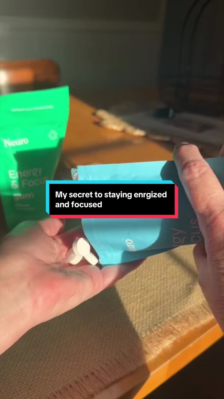 TikTok post by @nubbinlove for Neuro. Caption reads: Neuro gum-my secret to staying [...].