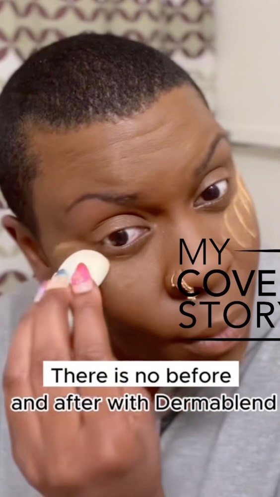 Instagram post by @lifeofbiancam for Dermablend Pro. Caption reads: ✨ Welcome to My Cover Story with @dermablendpro,....