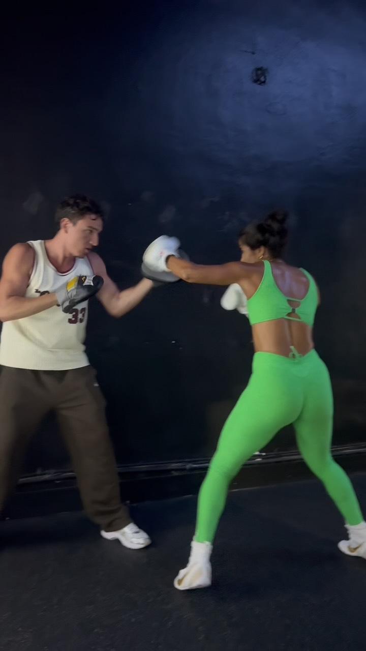 Instagram post by @crystalthomas8 for BOMBSHELL SPORTSWEAR. Caption reads: This new @bombshellsportswear set is officially....