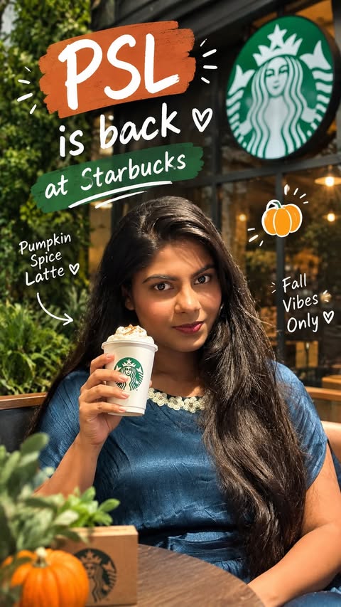 Instagram post by @varshitagupta1 for Kolkata Bucketlist. Caption reads: Pumpkin Spice season is officially here! 🎃☕✨ The....
