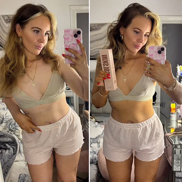 Instagram post by @justgeorgialou for Sunde Apparel. Caption reads: [...] cancer)🌞🌴✨ @wearesolskin @sundeapparel....