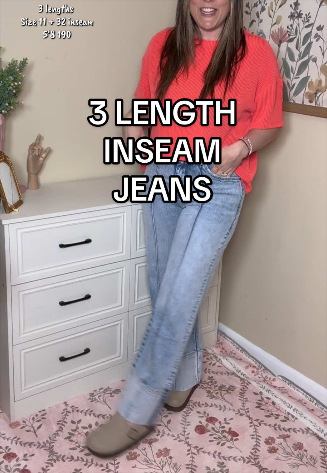 TikTok post by @hannahmmark for Ava Lane Boutique. Caption reads: A Jean for every body type @Ava Lane Boutique....